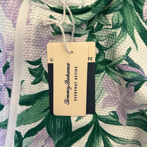 Tommy Bahama Women's Long Sleeve Top Jacket Size XS Floral 1/4 Zip Mock Neck NWT - Picture 8 of 11